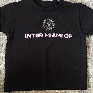 Inter Miami CF Kids Black and Pink T-Shirt